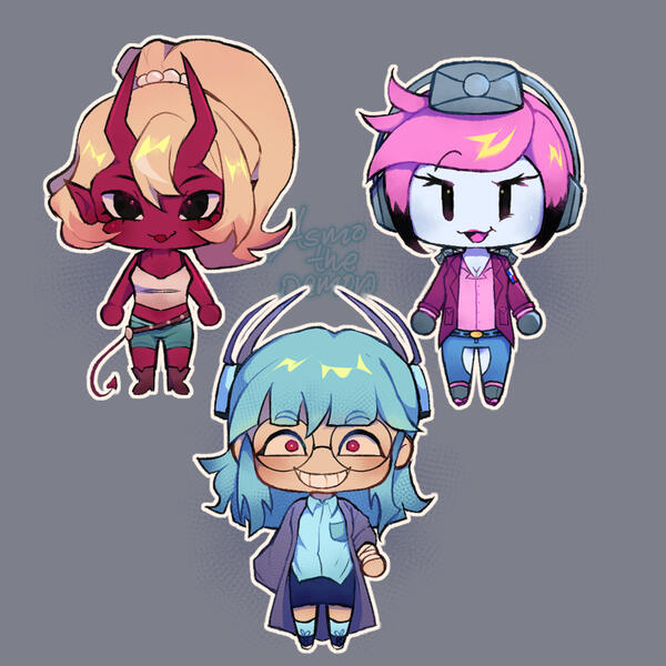 Chibis for @miraacleworker @aloominum2 &amp; @ChiMisha2 [GIFT]