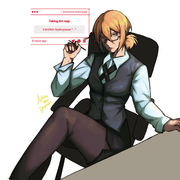 Transfem Byakuya [FANART]