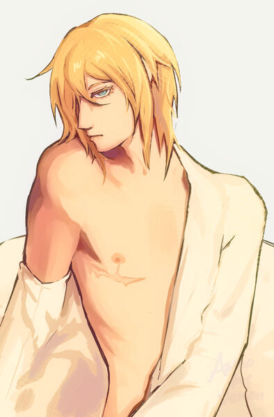 Transgender Byakuya Togami study [FANART]